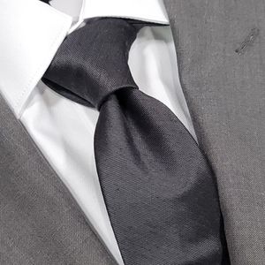 VAN HEUSEN Men's Neck Tie Charcoal Gray Monochromatic Fashion MSRP $36 - NWT